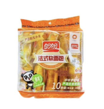 【袋】盼盼法式软面包奶香味200g/袋