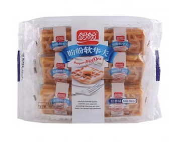 【袋】盼盼软华夫奶香味168g