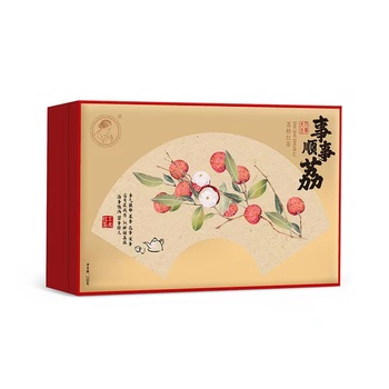 澜沧古茶事事顺荔礼盒云南滇红茶荔枝红茶