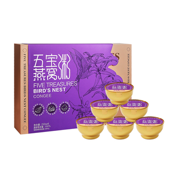 【上海】燕太太五宝燕窝粥礼盒252g*6碗