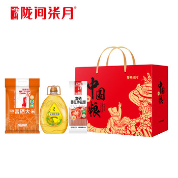 陇间柒月米油礼盒节日伴手礼 中国粮A（米2.5kg+玉米油1L+挂面560g)）