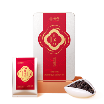 贵茶红宝石特级铁盒120克