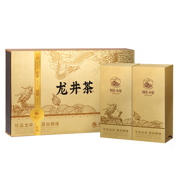 狮峰牌龙井茶传承金标礼盒100g