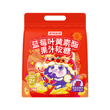 诺特兰德蓝莓叶黄素酯软糖 儿童叶黄素 青少年眼睛营养Q弹成人大人便携独立袋装果汁软糖180克