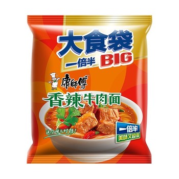 【阜新仓发货】【整箱】【清真】康师傅香辣牛肉面112g*24袋/箱