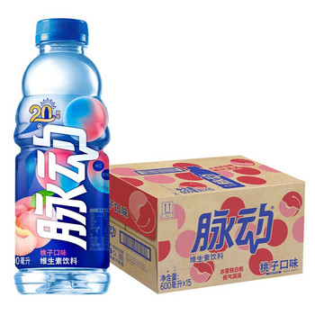 【新沂仓发货】【箱】脉动水蜜桃味600ml*15瓶
