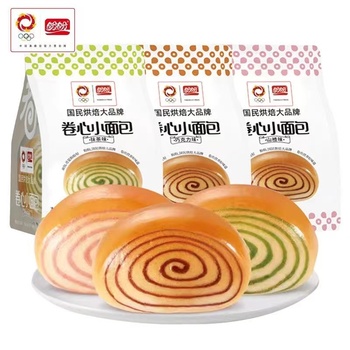【钟祥仓发货】【箱】盼盼卷心小面包抹茶味220g*16袋