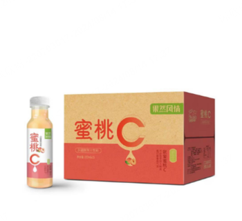 【钟祥仓发货】果然风情 水蜜桃果汁饮料 350ml*15瓶