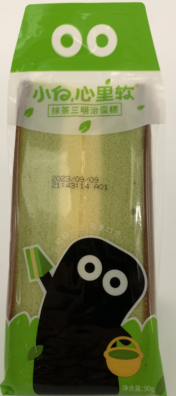 【辽东仓发货】【箱】小白心里软抹茶三明治蛋糕90g*1
