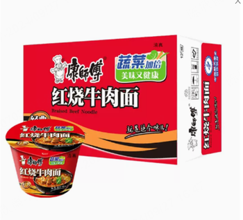 【濮阳仓发货】【袋】【清真】康师傅红烧牛肉面108g*24