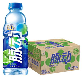 【泰州仓发货】【箱】脉动青柠味600ml*15
