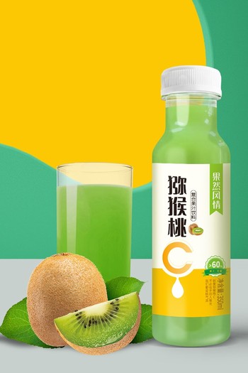 【曹县仓发货】【瓶】猕猴桃复合果汁350ml*15