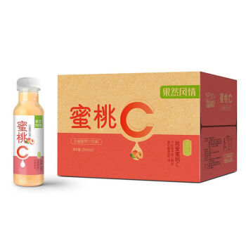 【曹县仓发货】【瓶】果然风情水蜜桃果汁350ml*15
