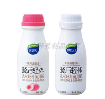 【商丘仓发货】【瓶】均瑶味动力餐后轻体益生元乳酸菌饮品原味300ml*1