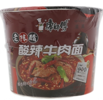 【广宗仓发货】【桶】【清真】康师傅老陈醋酸辣牛肉面123g*1