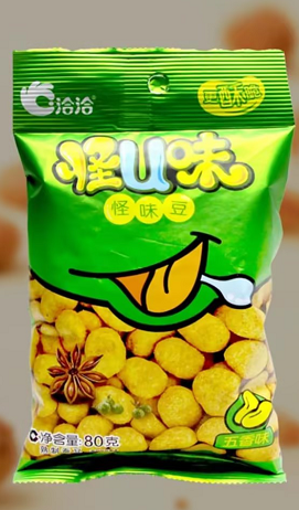 【明水仓发货】【袋】洽洽怪味豆五香味80g