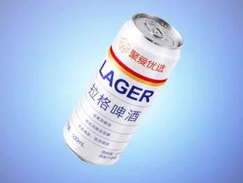 【太康仓发货】【罐】9°聚爱优选拉格啤酒500ml