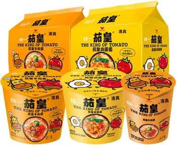 【蒙城仓发货】【桶】【清真】统一茄皇鸡蛋面120g*12