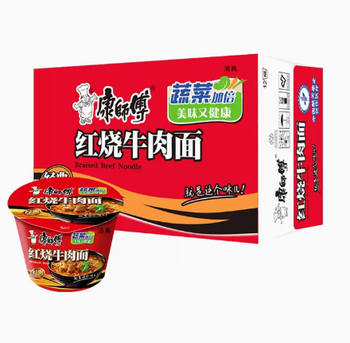 【商丘仓发货】【桶】【清真】康师傅红烧牛肉面清真110g*12