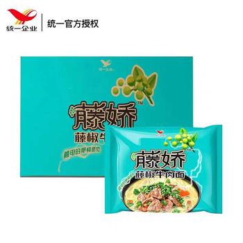 【太康仓发货】【袋】统一藤椒牛肉面102g*24