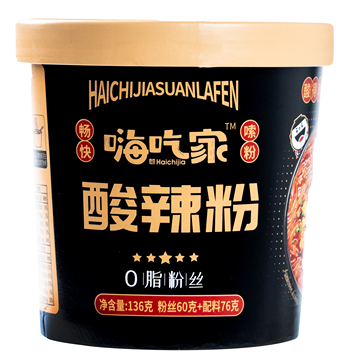 【太康仓发货】【桶】嗨吃家酸辣粉0脂粉丝136g*6