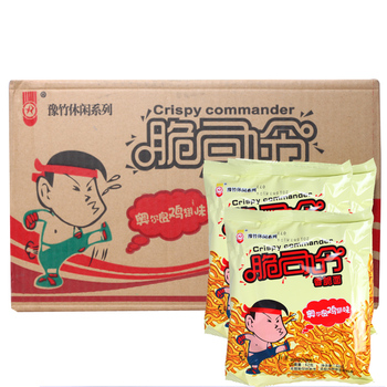 【箱】【非清真】豫竹脆司令香脆面（奥尔良鸡翅味）【60g*40袋/箱】