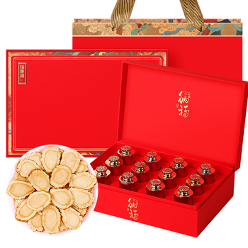 美国西洋参300克红色纳福礼盒1.0-1.2厚片（美国）